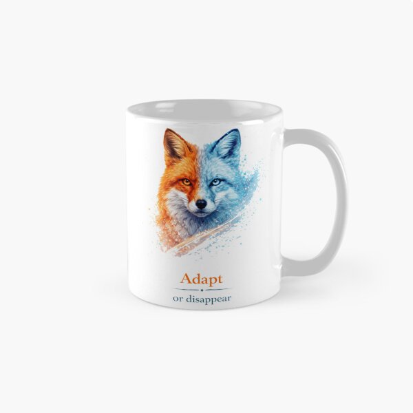 Item preview, Adapt or Disappear – Motivational Fox Design designed and sold by NAJURE.