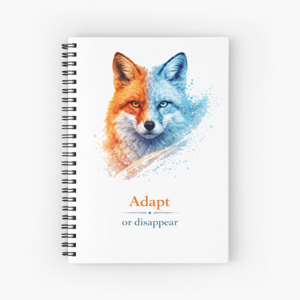 Item preview, Adapt or Disappear – Motivational Fox Design designed and sold by NAJURE.