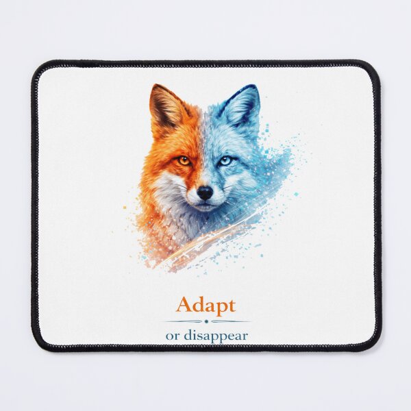 Item preview, Adapt or Disappear – Motivational Fox Design designed and sold by NAJURE.