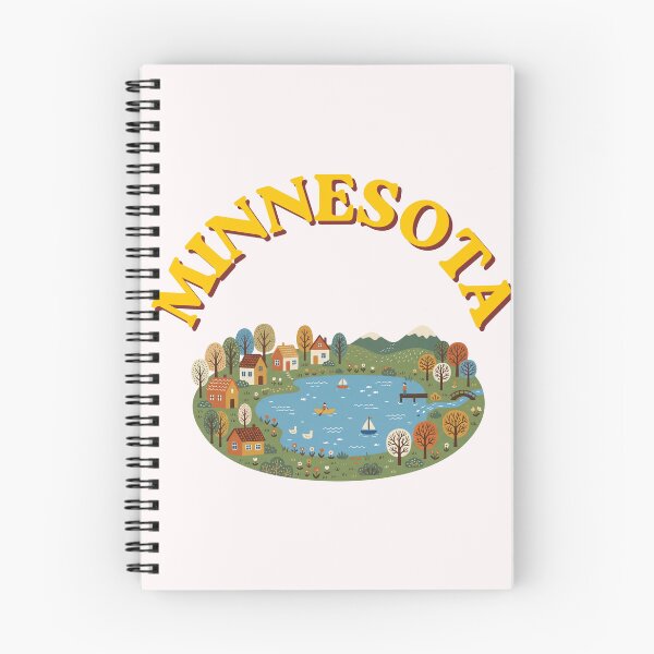 Item preview, Minnesota Common Loon Folk Art - Land of 10,000 Lakes Illustration designed and sold by PeerMstudio.