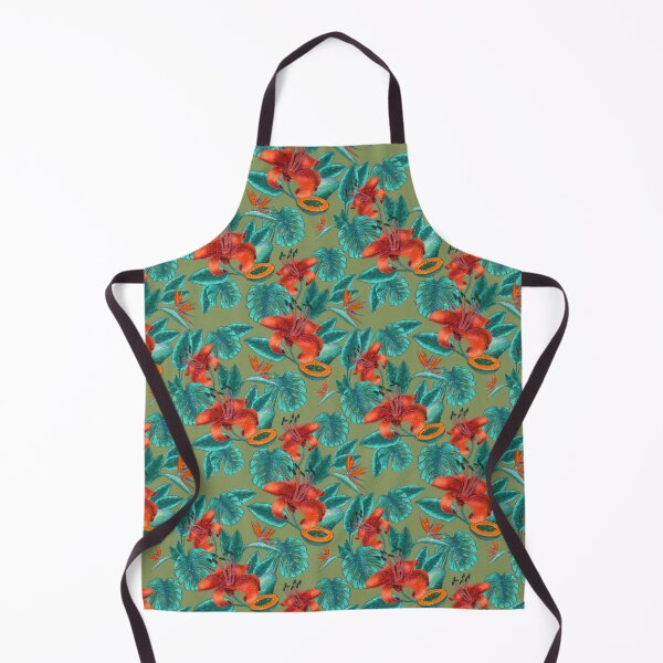 Item preview, Tropical Jungle: Amaryllis, Monstera and Exotic Mangoes designed and sold by Nekogobido.