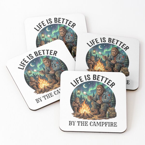 Item preview, Life Is Better By The Campfire Bigfoot designed and sold by Roy & Tiffany.