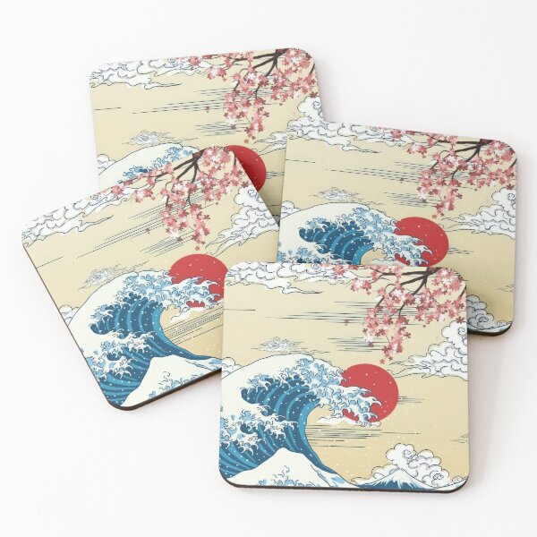 Aperçu de l'œuvre Katsushika Hokusai (9) - Katsushika Hokusai - La grande vague estampe japonaise classique créée et vendue par Romero Britto.