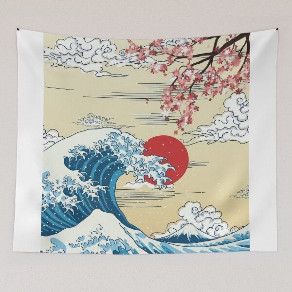 Item preview, Katsushika Hokusai  (9) - Katsushika Hokusai - The Great Wave Classic Japanese Woodblock Print  designed and sold by Romero Britto.