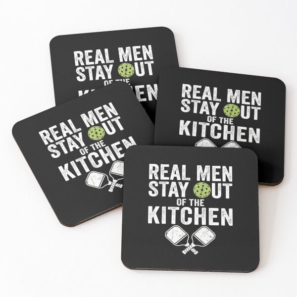 Item preview, Real Men Stay Out Of The Kitchen Pickleball Players Humor designed and sold by FormalDehyena.