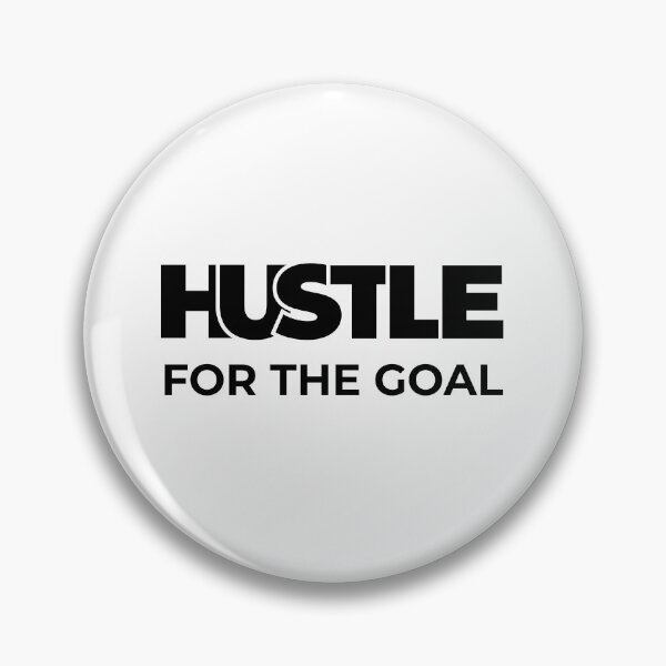 Item preview, Hustle for the Goal Motivational Typography T-Shirt Design designed and sold by Anjonn Vibes Designs.