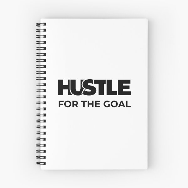 Item preview, Hustle for the Goal Motivational Typography T-Shirt Design designed and sold by Anjonn Vibes Designs.