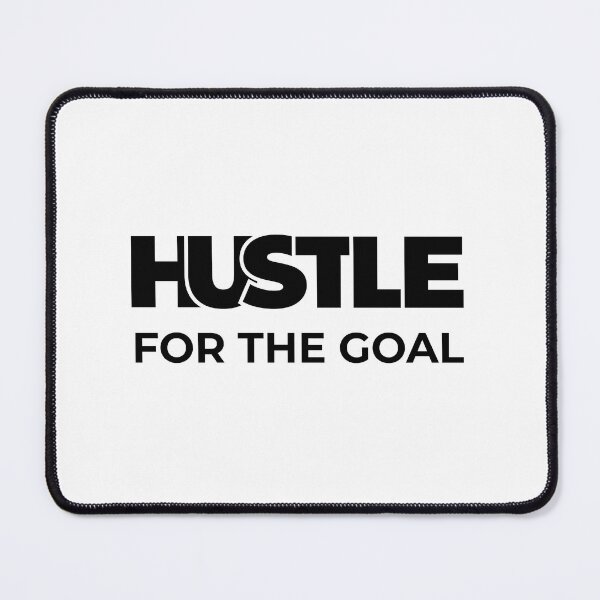 Item preview, Hustle for the Goal Motivational Typography T-Shirt Design designed and sold by Anjonn Vibes Designs.