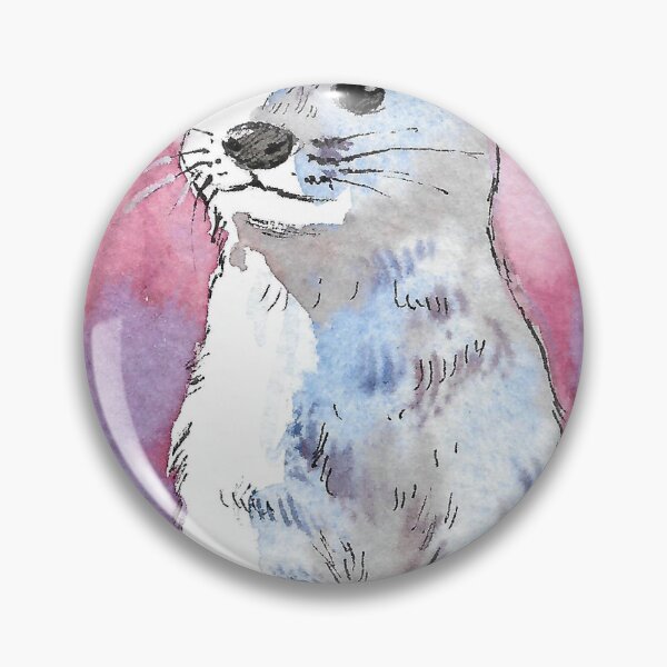 Item preview, Curious Ermine Watercolor Portrait - Minimalist Wildlife Art designed and sold by Cjartgallery.