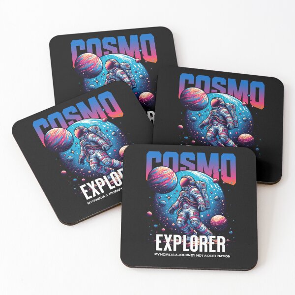 Item preview, Astronaut Space, Cosmic Galaxy Sci-Fi Graphic Tee, Retro Space Explorer Design designed and sold by GlitchRogue.