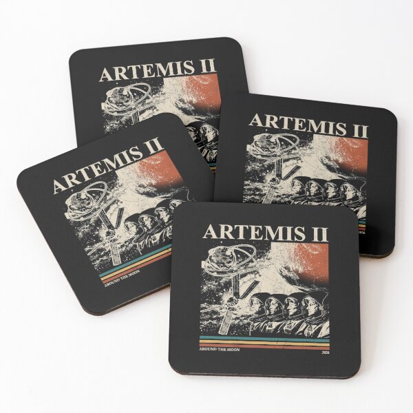Artikelvorschau, Artemis 2 Around The Moon Vintage entworfen und verkauft von MaidenIRK.