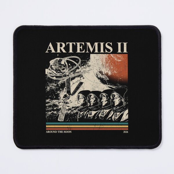 Artikelvorschau, Artemis 2 Around The Moon Vintage entworfen und verkauft von MaidenIRK.