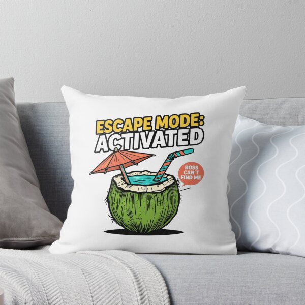 Item preview, Out of Office Forever - Funny Vacation Coconut Drink Sticker designed and sold by HBDStudio.