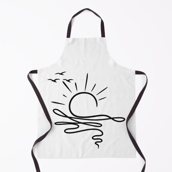 Item preview, Sun Ocean Linear Graphic Boho Summer, Trendy Beach Tee, Cute Minimalist Summer designed and sold by faridman.