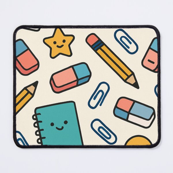 Item preview, Cute School Supplies Pattern Pencil Notebook Fun Design designed and sold by SaDesign99.