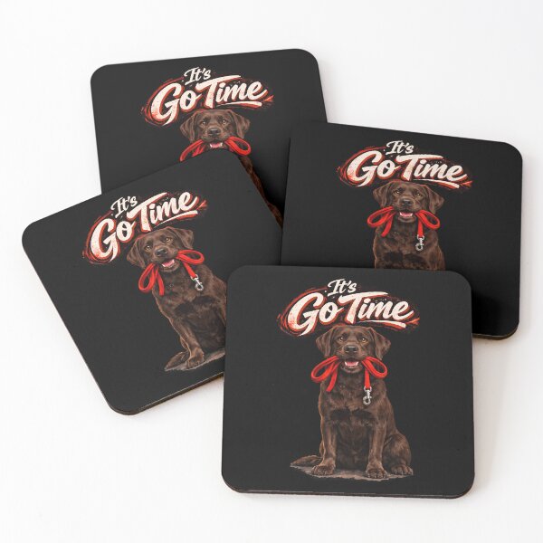 Item preview, Chocolate Labrador "It’s Go Time" Design – Funny Lab Dog Lover Gift, Cute Chocolate Lab Graphic designed and sold by 486DesignCo.