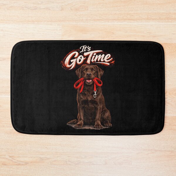 Item preview, Chocolate Labrador "It’s Go Time" Design – Funny Lab Dog Lover Gift, Cute Chocolate Lab Graphic designed and sold by 486DesignCo.