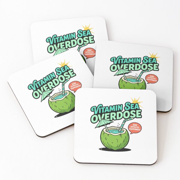 Item preview, Out of Office Forever - Funny Vacation Coconut Drink Sticker designed and sold by HBDStudio.