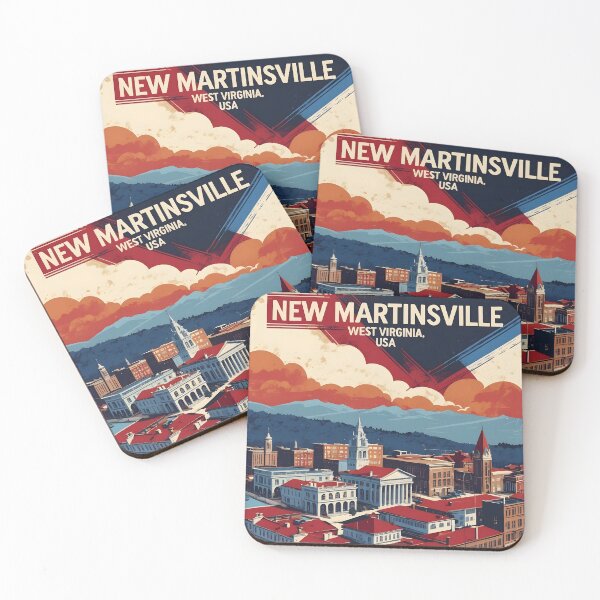 Item preview, New Martinsville West Virginia 1950s USA Vintage Travel Tourism designed and sold by TravelersGems.