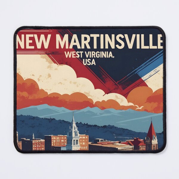 Item preview, New Martinsville West Virginia 1950s USA Vintage Travel Tourism designed and sold by TravelersGems.