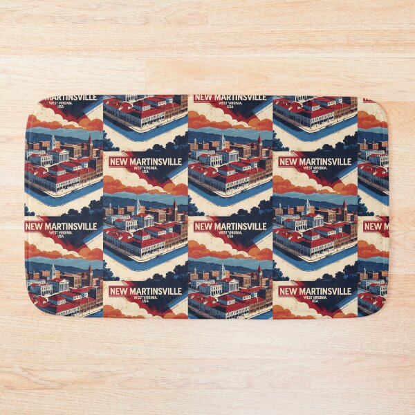 Item preview, New Martinsville West Virginia 1950s USA Vintage Travel Tourism designed and sold by TravelersGems.