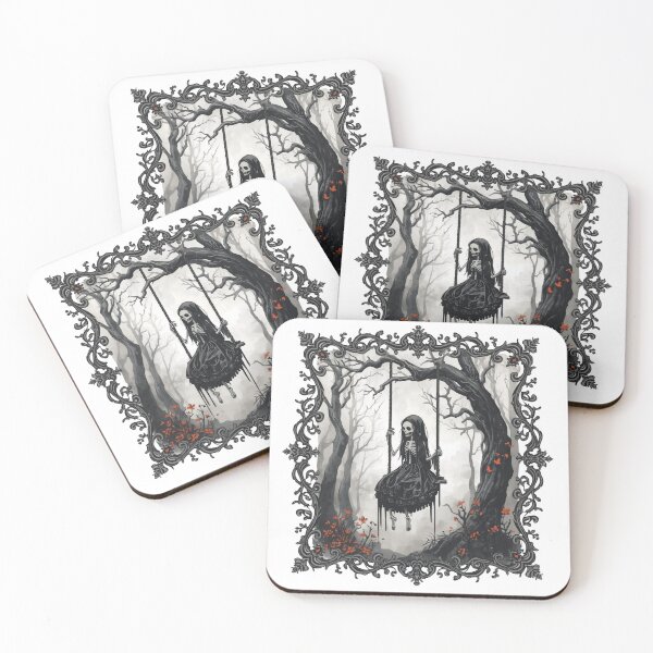 Item preview, Skeleton girl on a swing designed and sold by Tragedyshop.