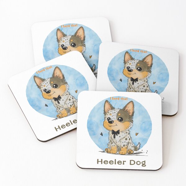 Item preview, Australian Cattle Dog Cute T-Shirt | Heeler Dog “I Herd That” Funny Pun | Blue Heeler Lover Gift | Kawaii Dog Illustration designed and sold by SimoesArtistry.