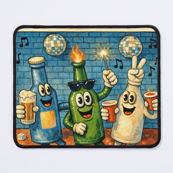 Item preview, Drink and Party Cartoon designed and sold by minthoria.