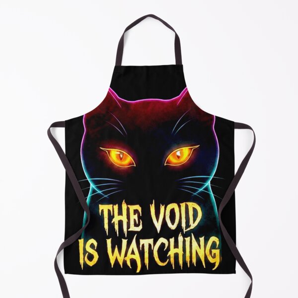 Item preview, The Void Is Watching - Minimalist Halloween Black Cat designed and sold by MariDonna.