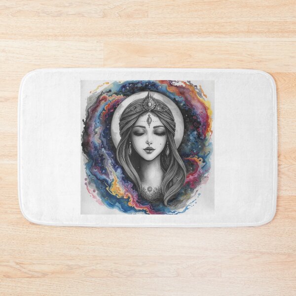 Item preview, A Beautiful Goddess In Front Of A Full Moon and Surrounded with the Galaxy  designed and sold by Soulstar Designs.