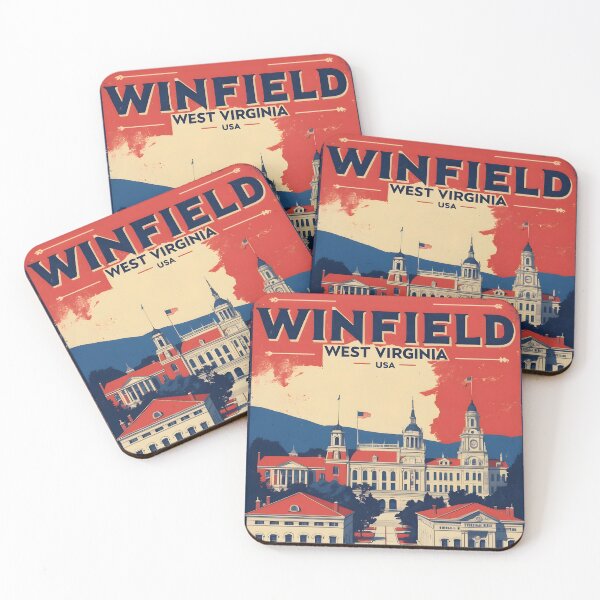 Item preview, Winfield West Virginia 1950s USA Vintage Travel Tourism designed and sold by TravelersGems.