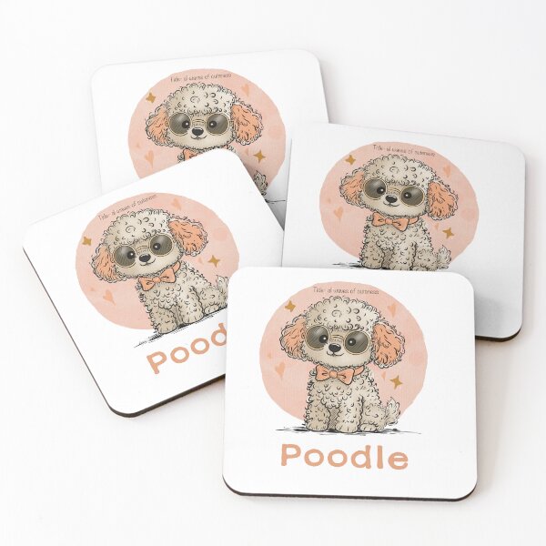 Item preview, Cute Poodle “Tide of Cuteness” – Kawaii Dog Lover Gift Soft Aesthetic Puppy Design designed and sold by SimoesArtistry.