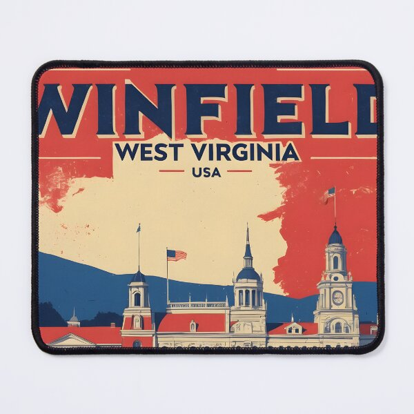 Item preview, Winfield West Virginia 1950s USA Vintage Travel Tourism designed and sold by TravelersGems.