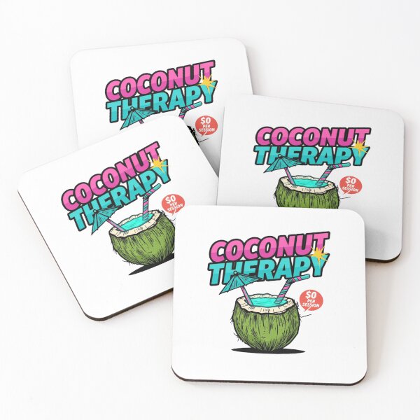 Item preview, Funny Vacation Coconut Drink designed and sold by HBDStudio.