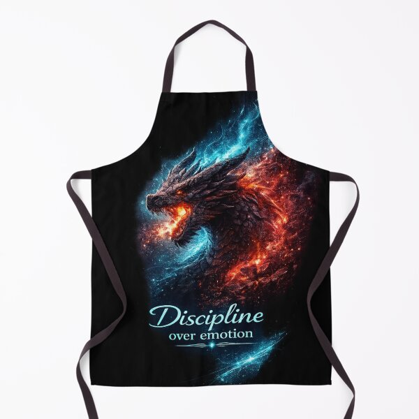 Item preview, Discipline Over Emotion Dragon Shirt – Fire and Ice Design designed and sold by NAJURE.