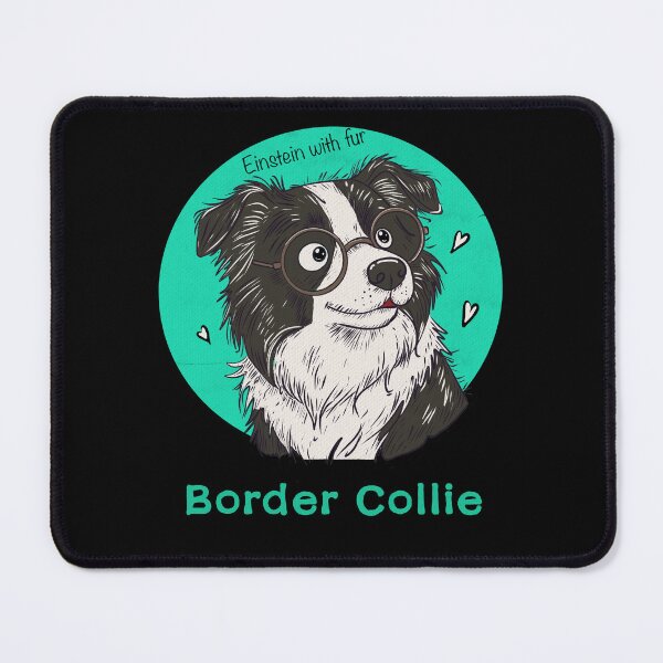 Item preview, Funny Border Collie “Einstein with Fur” – Smart Dog Lover Gift Intelligent Puppy Design designed and sold by SimoesArtistry.