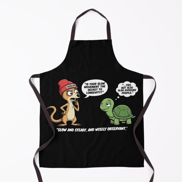 Item preview, Funny Meerkat and Turtle Quote - Secret to Longevity designed and sold by mAXiBoOM.
