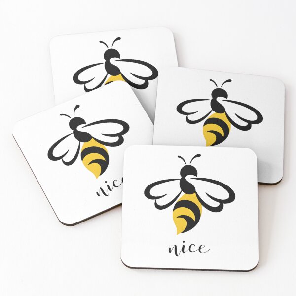 Item preview, Bee Nice – Minimalist Cute Bee Design with Positive Message designed and sold by ArcticFoxStudio.