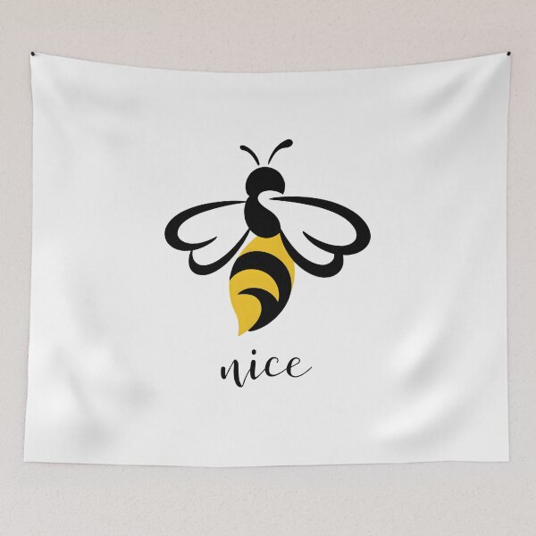 Item preview, Bee Nice – Minimalist Cute Bee Design with Positive Message designed and sold by ArcticFoxStudio.