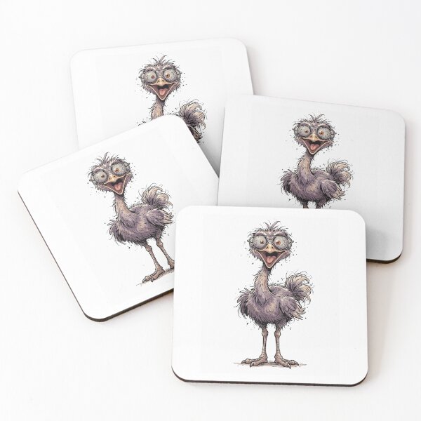 Item preview, Crazy Laughing Ostrich with Broken Sunglasses designed and sold by M.Store.