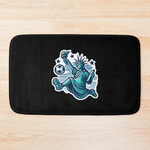 Item preview, New York Statue Of Liberty Playing Soccer designed and sold by MollyLYork.