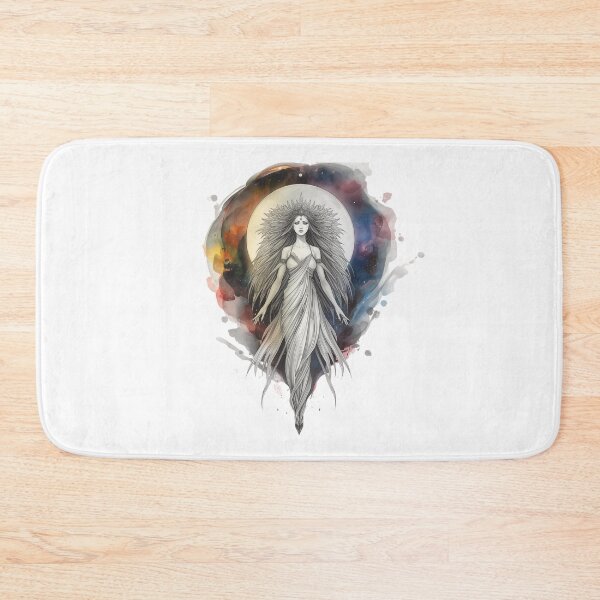 Item preview, An Ethereal Moon Goddess Standing In Front of a Full Moon designed and sold by Soulstar Designs.