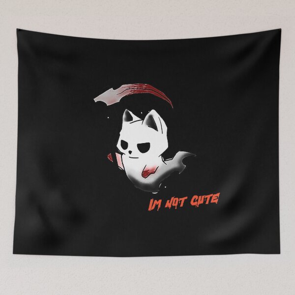 Item preview, I'm Not Cute - Scary Ghost Reaper with Scythe designed and sold by mAXiBoOM.