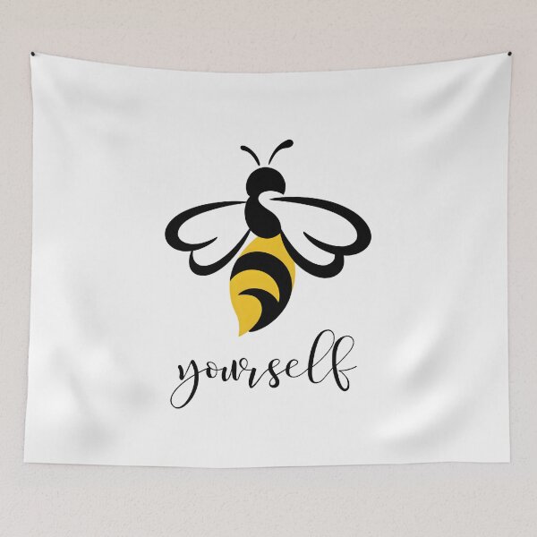 Item preview, Bee Yourself – Minimalist Cute Bee Design with Positive Message designed and sold by ArcticFoxStudio.