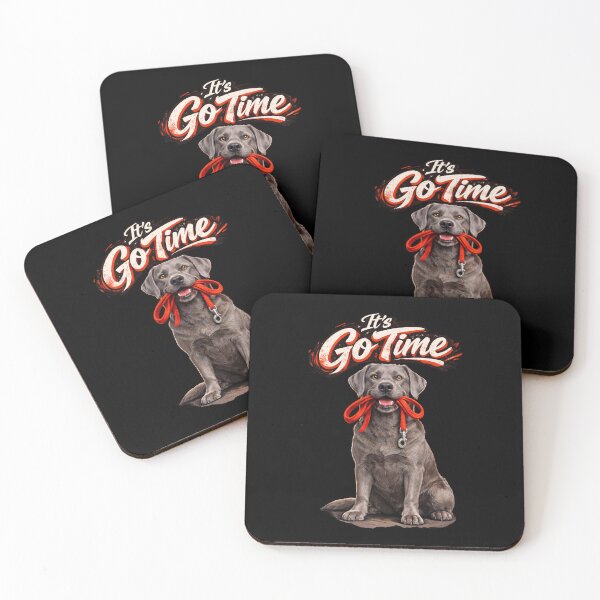 Item preview, Silver Labrador "It’s Go Time" Design – Rare Lab Dog Lover Gift, Cute Silver Lab Graphic designed and sold by 486DesignCo.