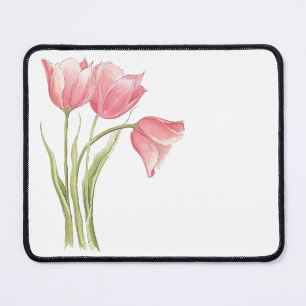 Item preview, Pink Watercolor Tulips designed and sold by NaughtyFlorals.