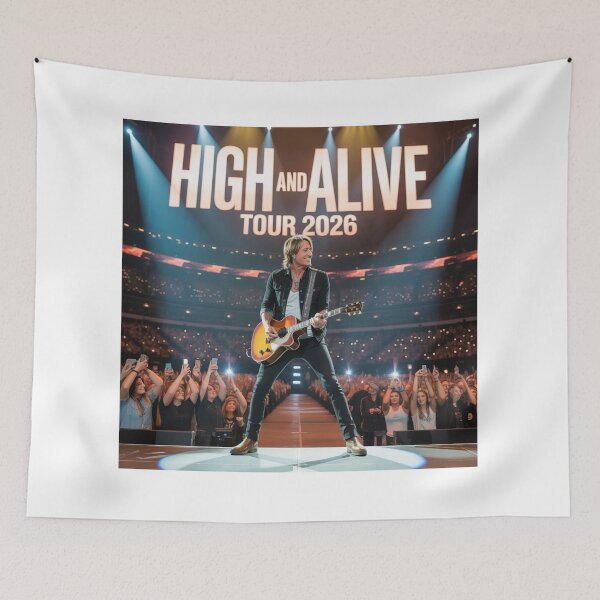 Item preview, High and Alive Tour 2026 – Rock Concert Guitarist Live Performance Design designed and sold by dortmond.