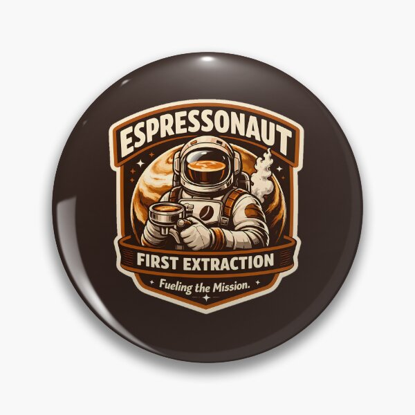 Item preview, Espressonaut First Extraction  – Coffee Astronaut Retro Space Design – Fueling the Mission designed and sold by AnimalAirtistry.