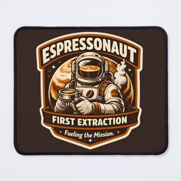Item preview, Espressonaut First Extraction  – Coffee Astronaut Retro Space Design – Fueling the Mission designed and sold by AnimalAirtistry.
