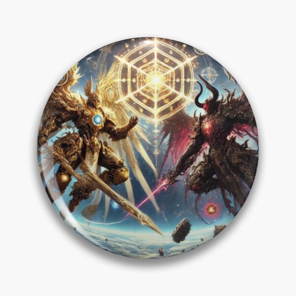Item preview, Sacred Geometry Battle – Angel vs Demon Cosmic War designed and sold by EchoWave11.